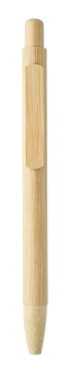 Logo trade promotional item photo of: Bamboo automatic ball pen